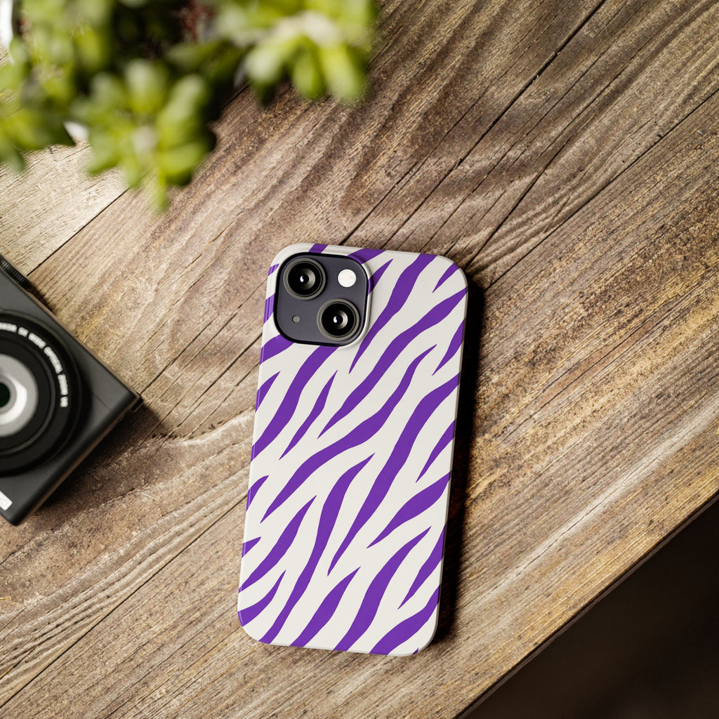 Purple Zebra  — Slim iphone Case
