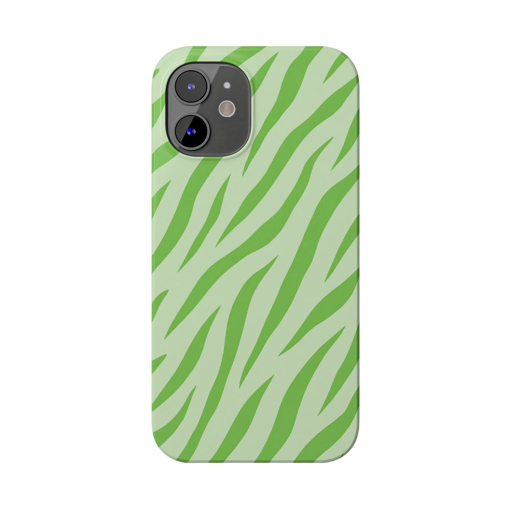 Green Zebra — Slim iphone Case