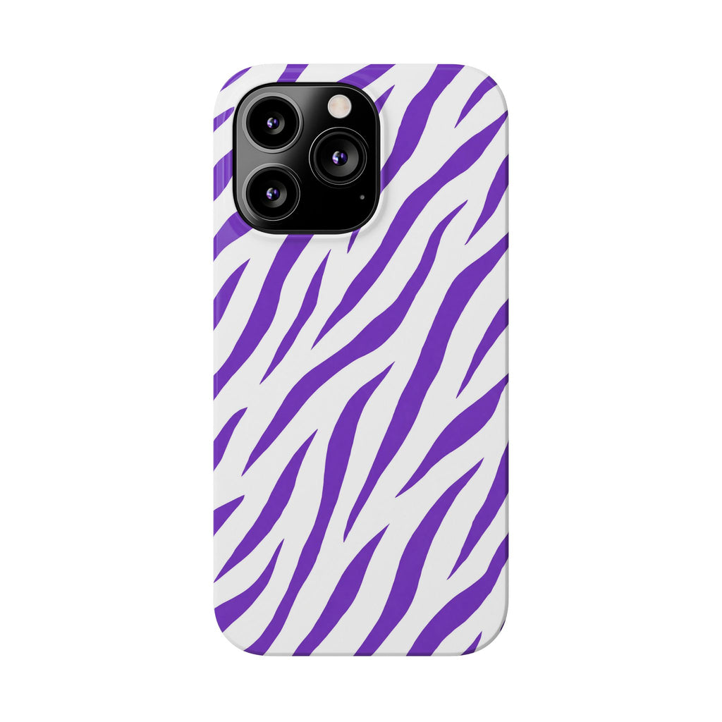 Purple Zebra  — Slim iphone Case