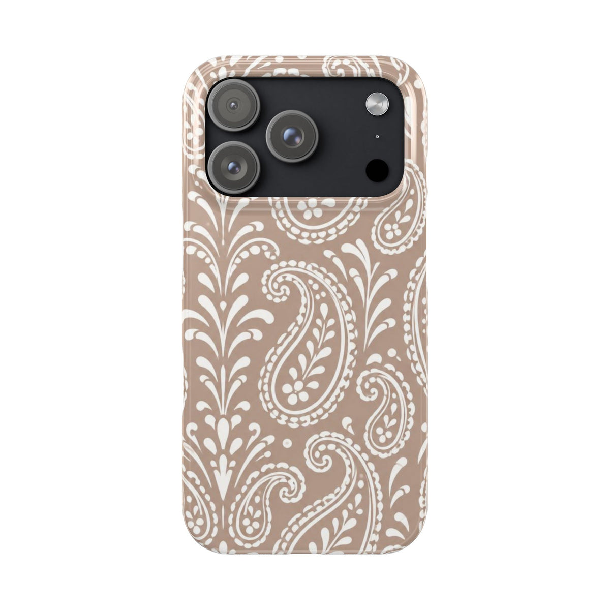 Beige Paisley — Slim iphone Case