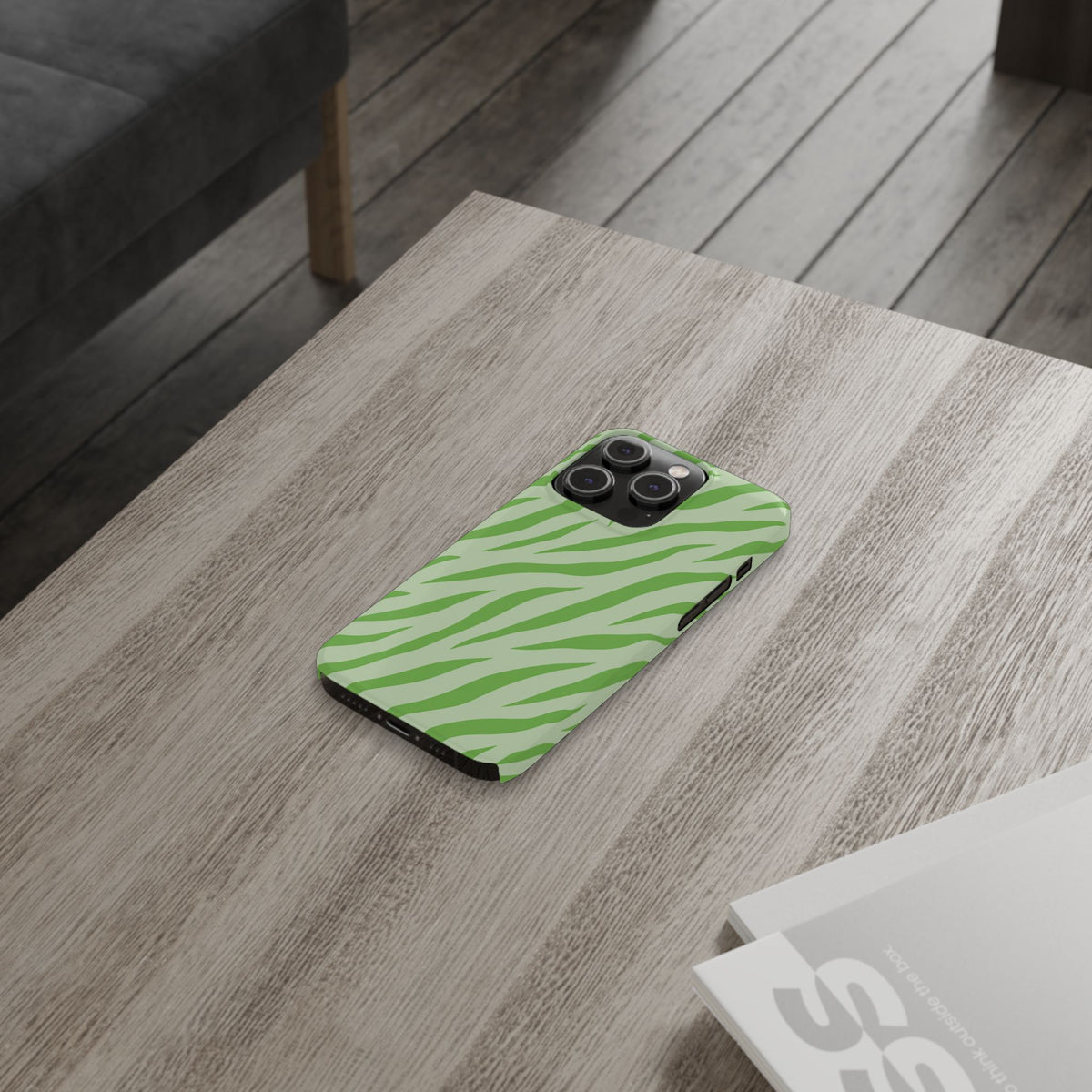 Green Zebra — Slim iphone Case