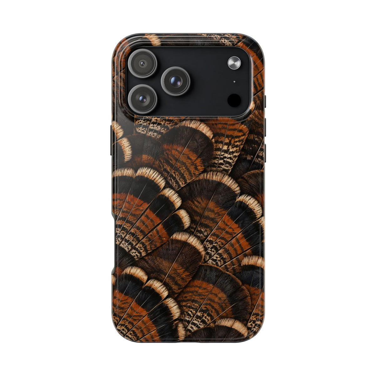 Rustic Turkey Feather Pattern - Tough Phone Case