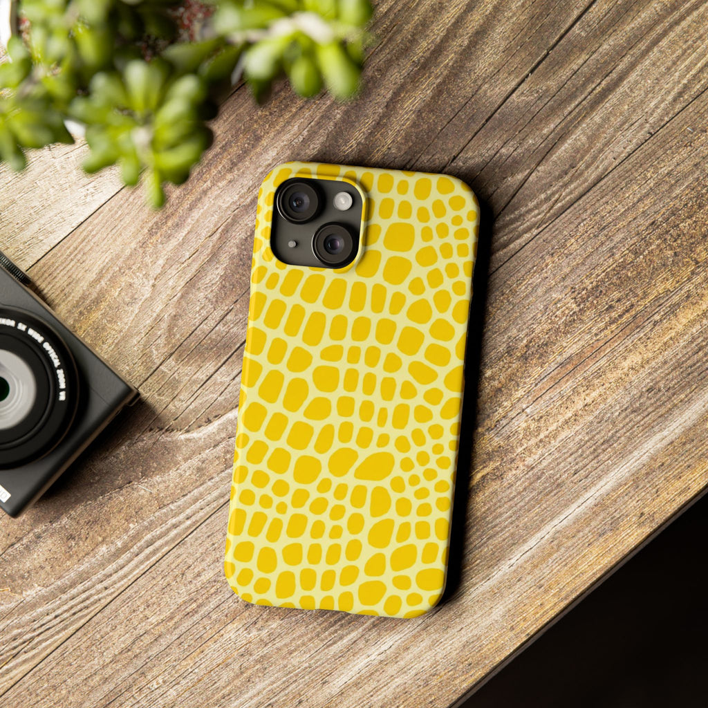 Yellow Gator — Slim iphone Case