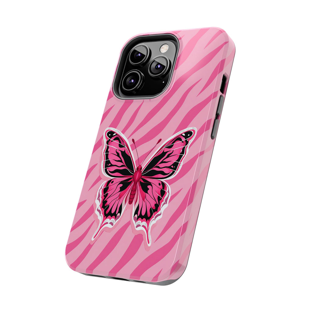 Pink Butterfly - Tough Phone Case