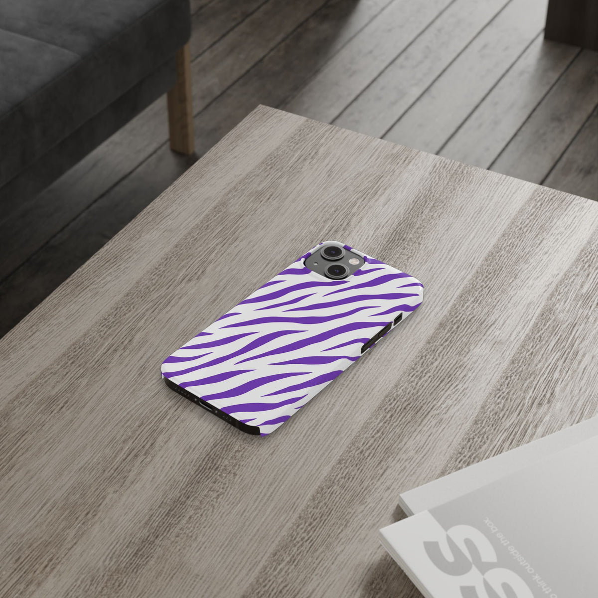 Purple Zebra  — Slim iphone Case