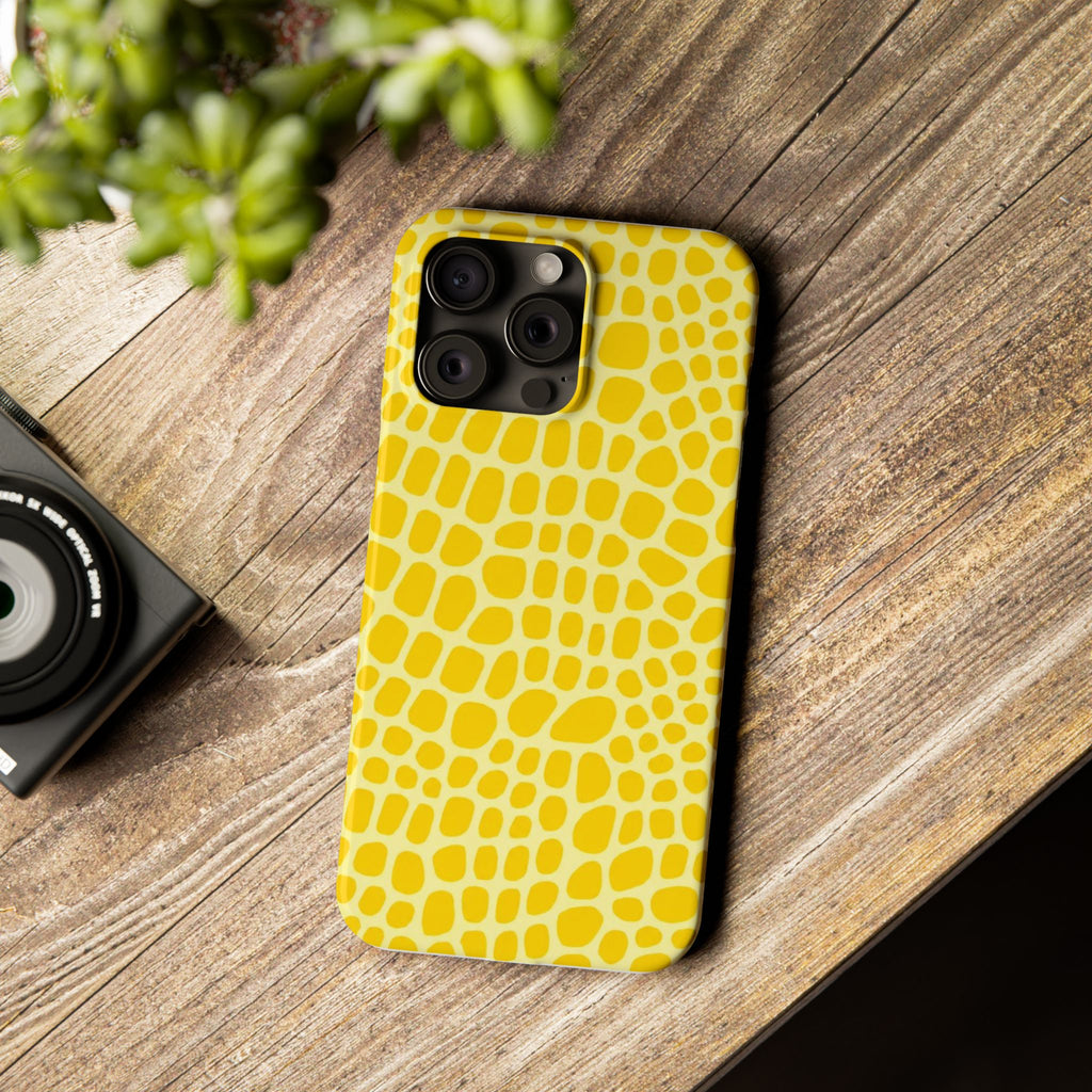 Yellow Gator — Slim iphone Case