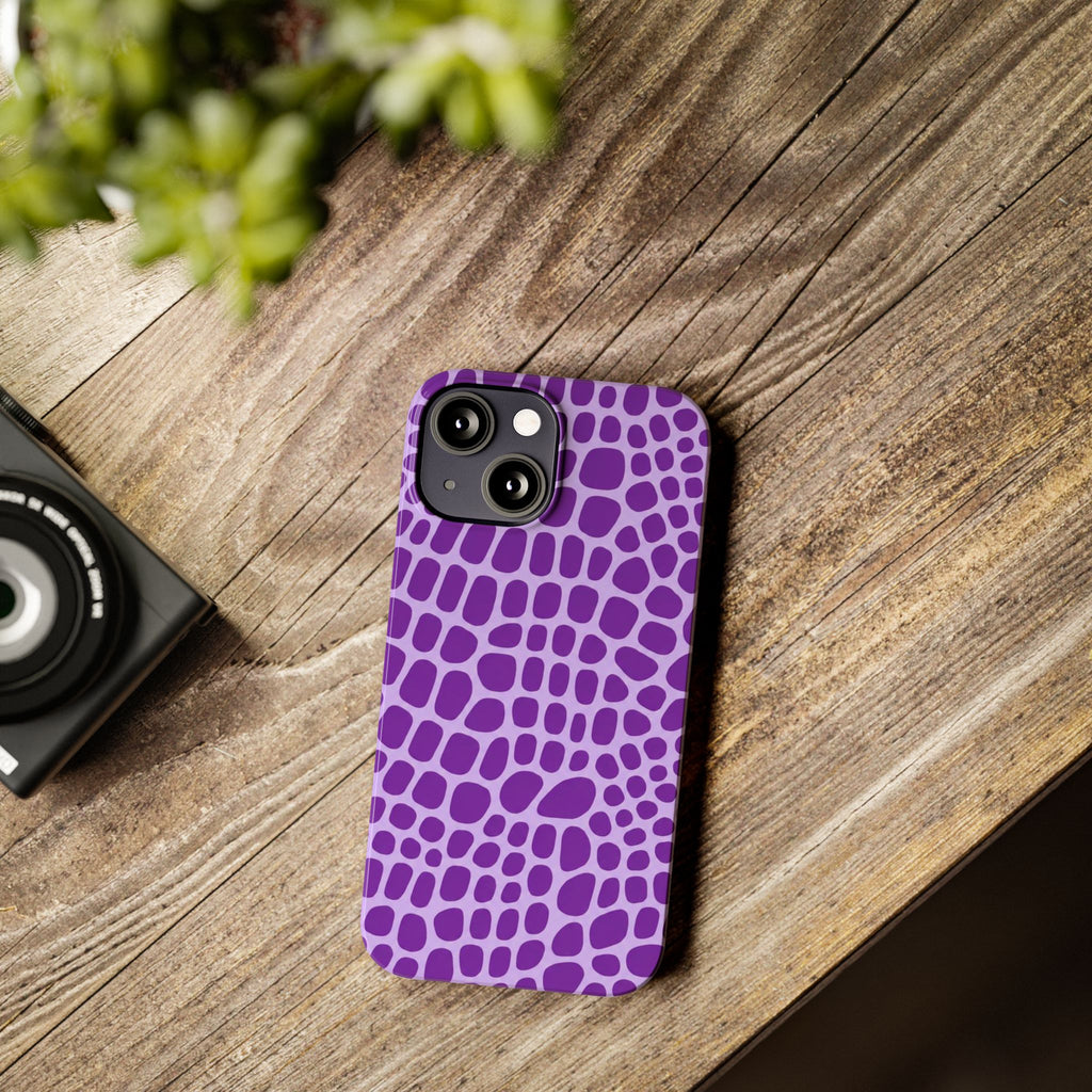 Purple Gator - Slim iphone Case
