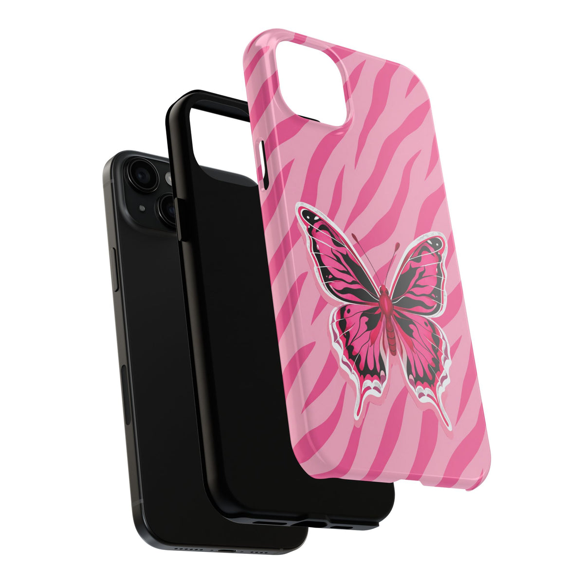 Pink Butterfly - Tough Phone Case