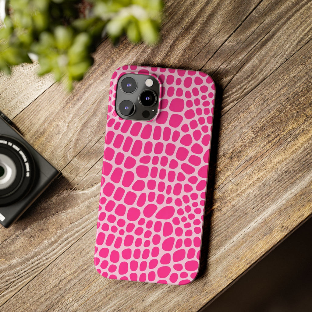 Pink Gator — Slim iphone Case