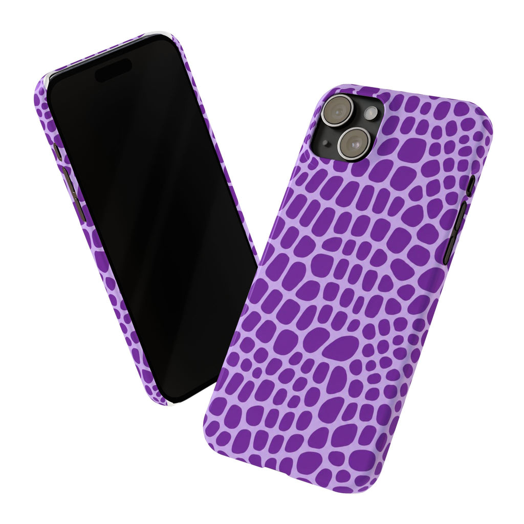 Purple Gator - Slim iphone Case