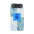 Blue Boot Multi Pattern  – Slim iphone Case