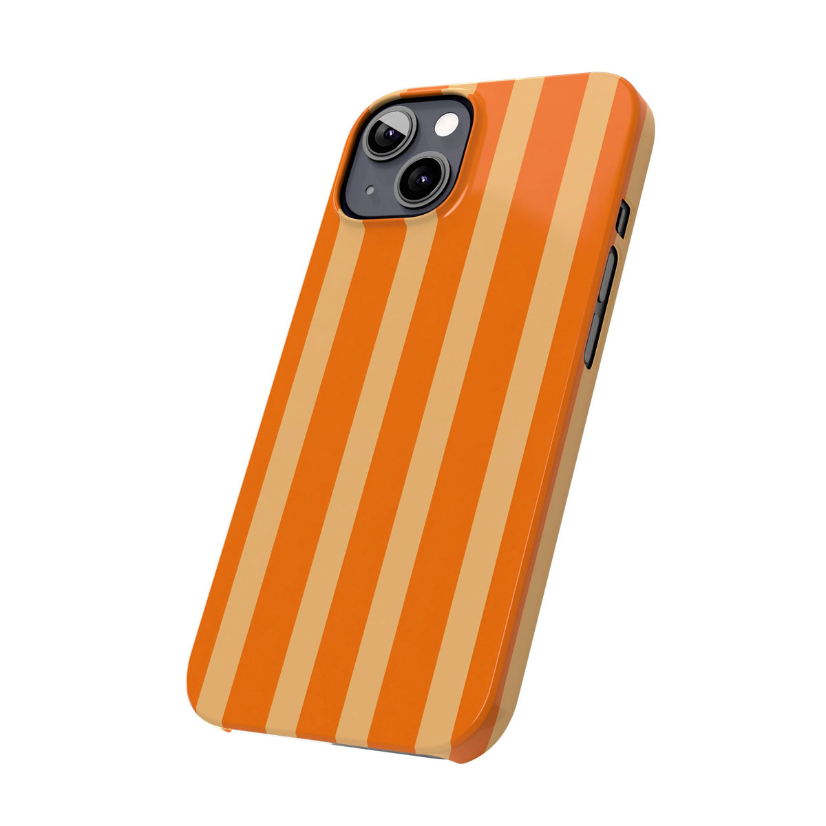 Retro Orange Stripes - Slim iphone Case