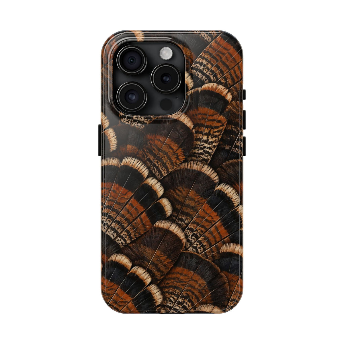 Rustic Turkey Feather Pattern - Tough Phone Case