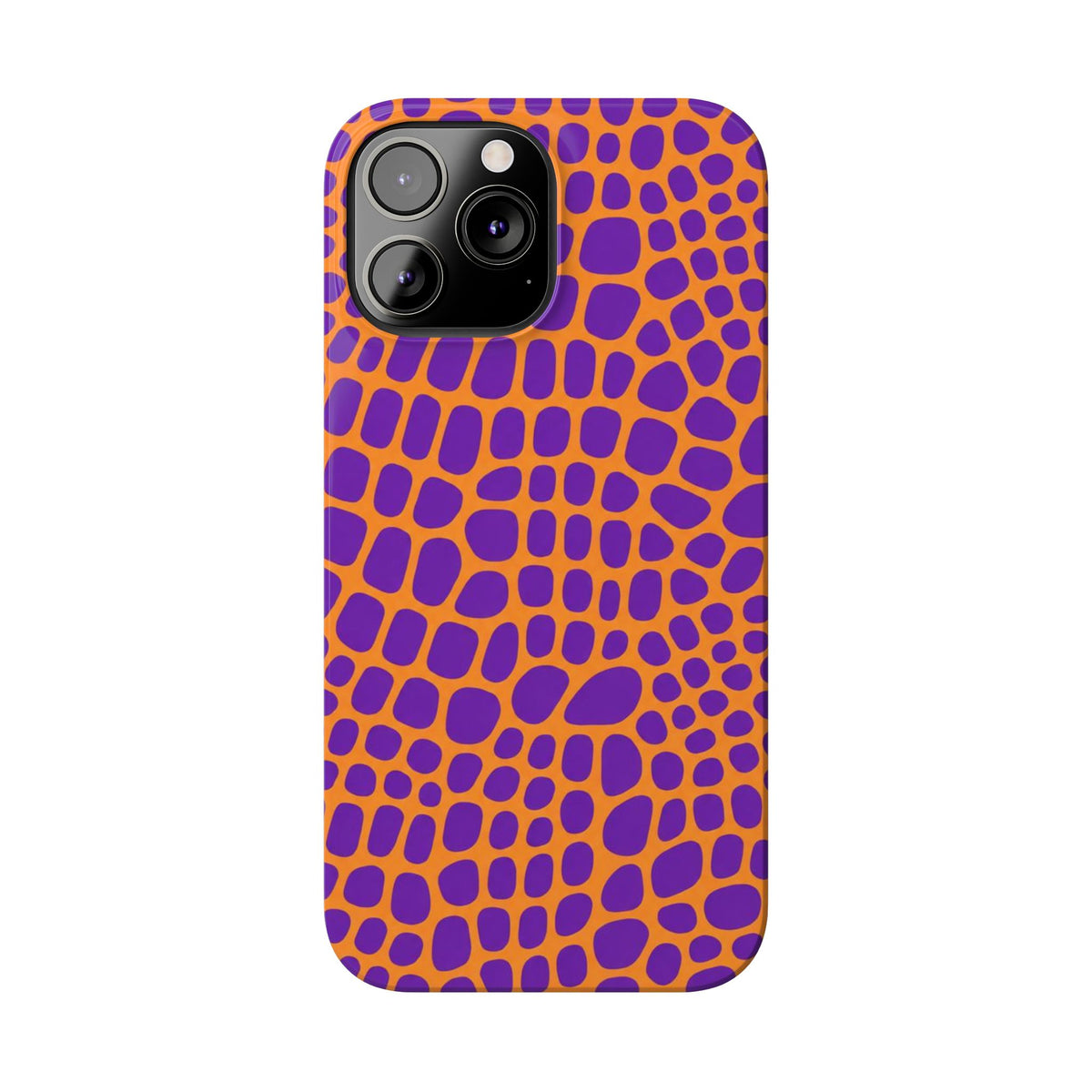 Purple & Orange Gator — Slim iphone Case