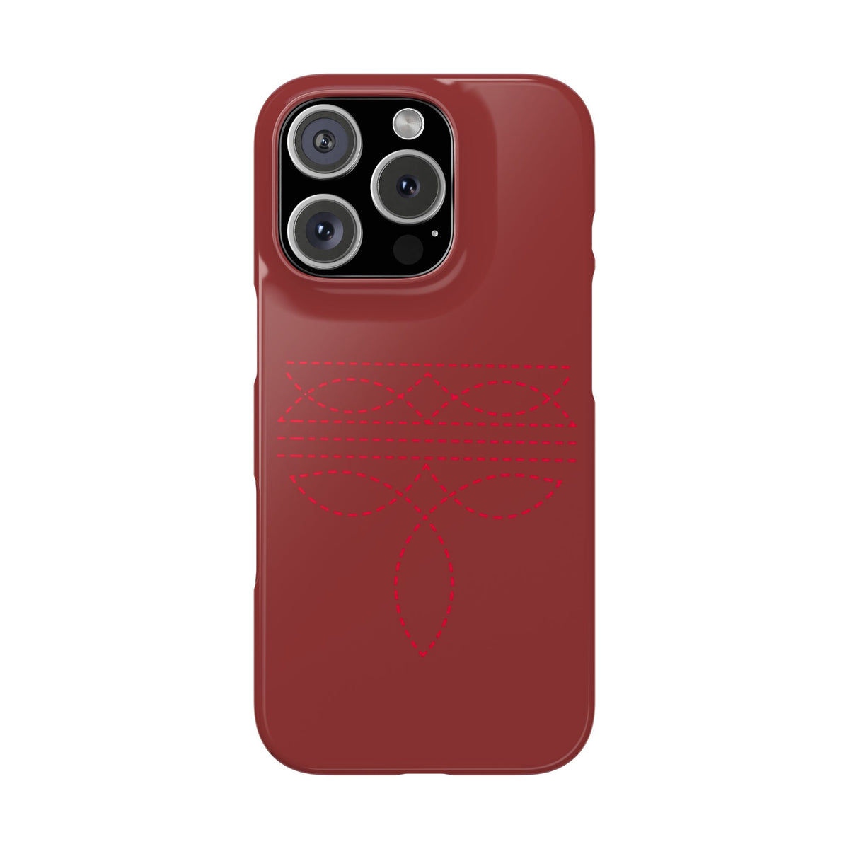 Red Boot Stitch — Slim iphone Case