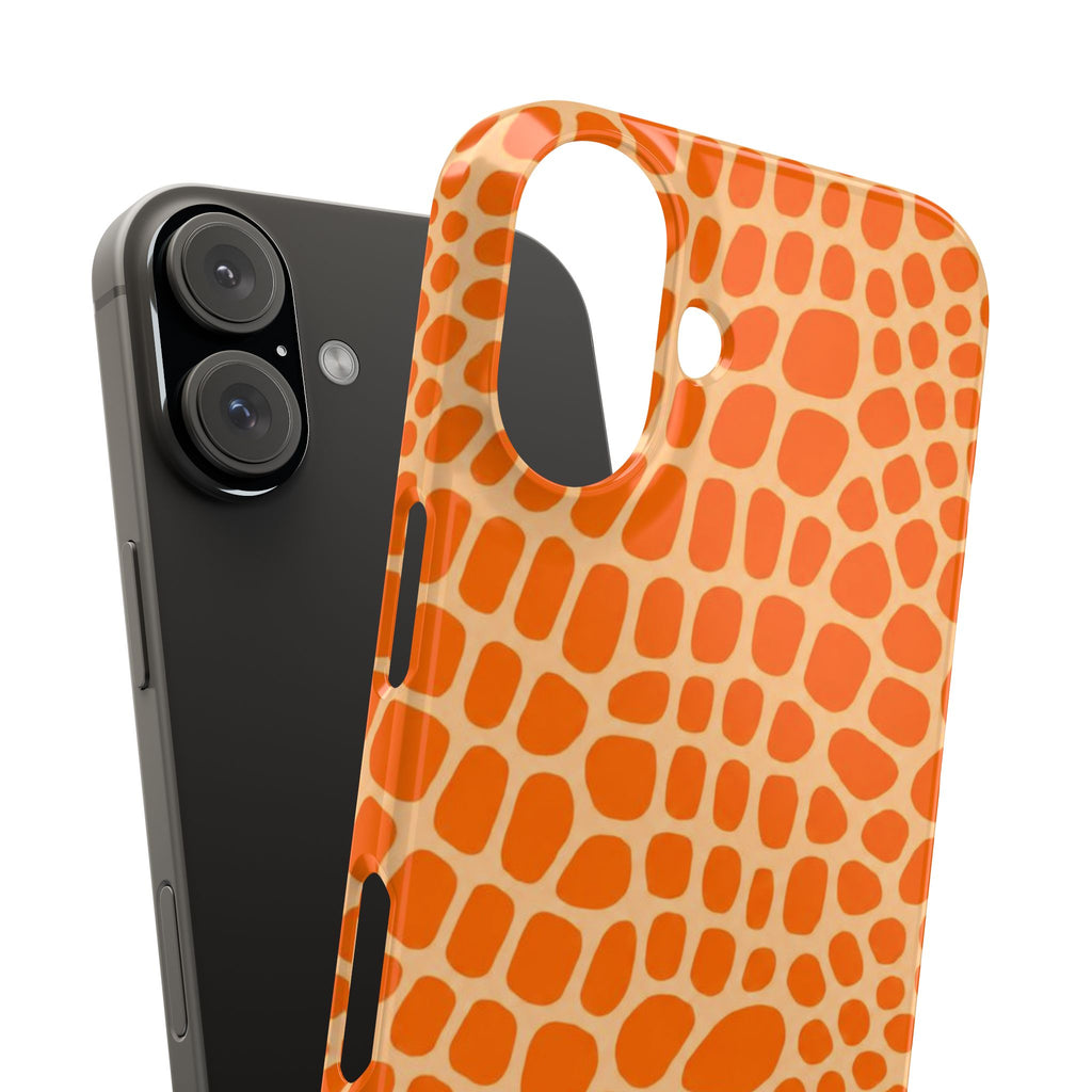 Orange Gator— Slim iphone Case