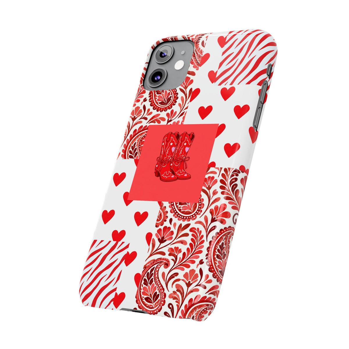 Red Boot Multi Pattern— Slim iPhone Case