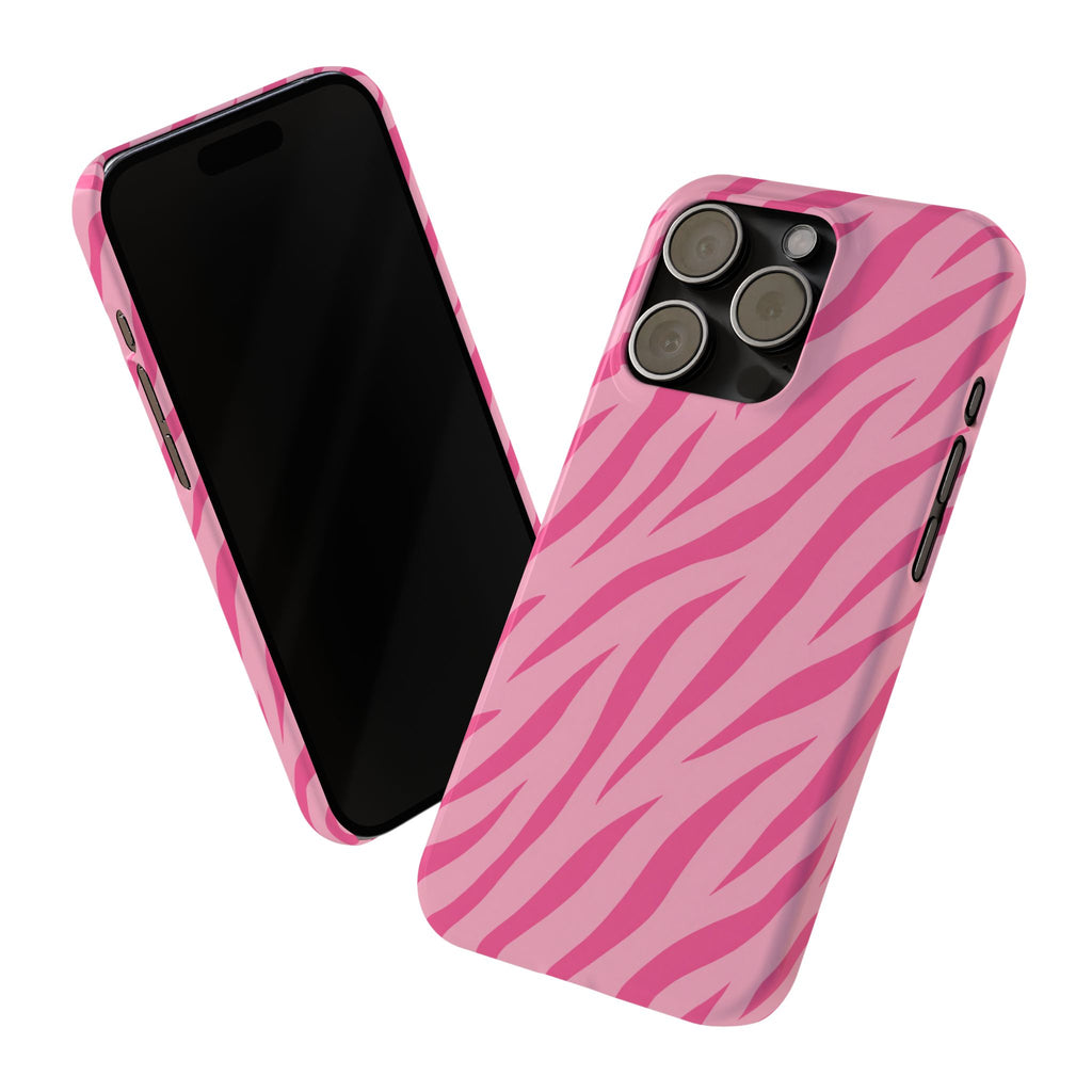Pink Zebra— Slim iphone Case