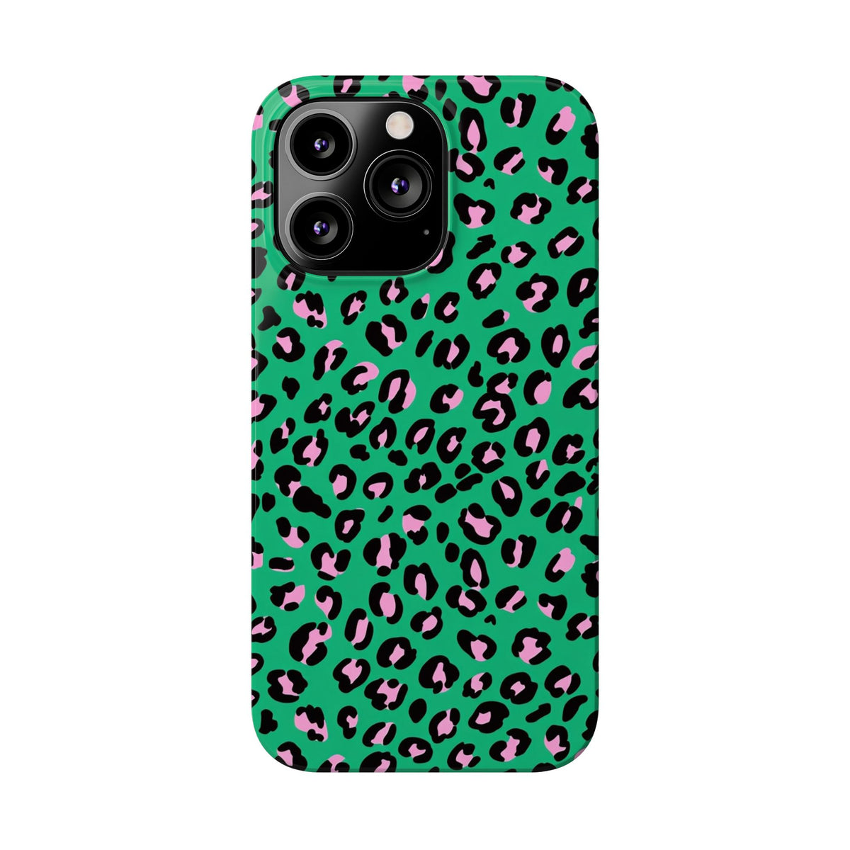 Green & Pink Leopard — Slim iphone Case