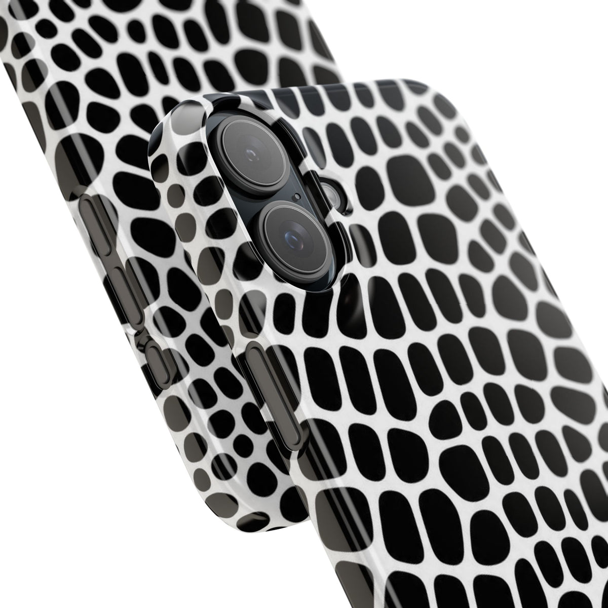 Black and White Gator — Slim iphone Case