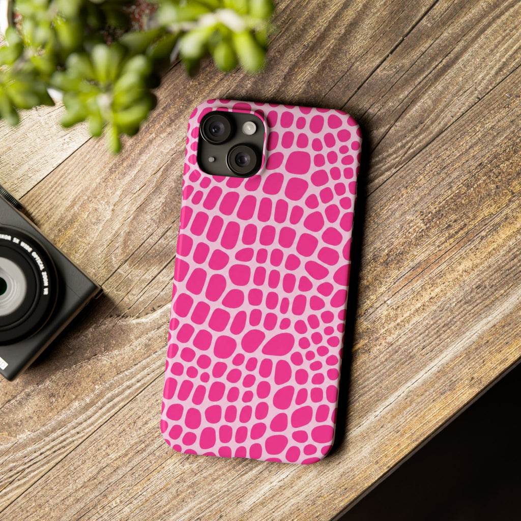 Pink Gator — Slim iphone Case