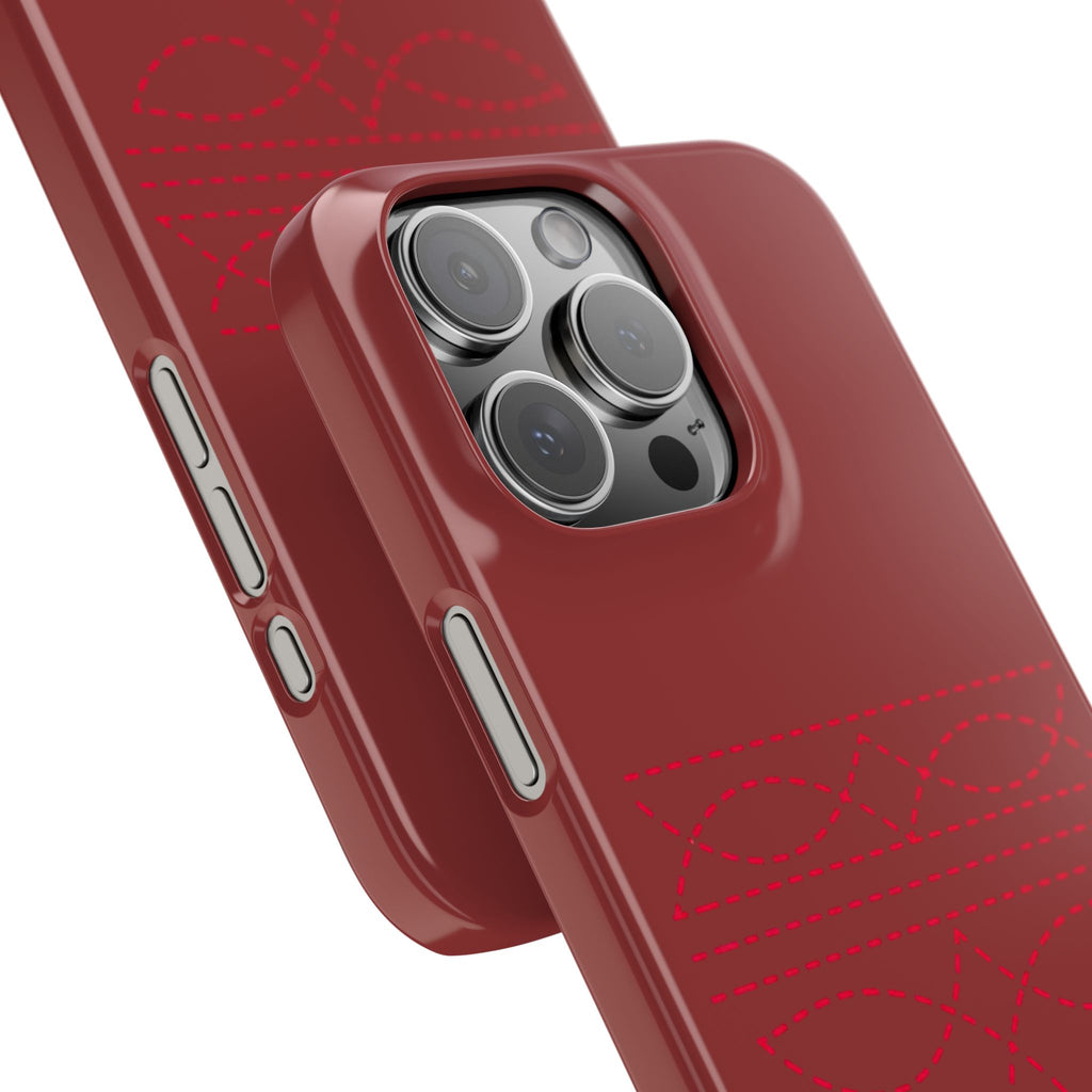Red Boot Stitch — Slim iphone Case