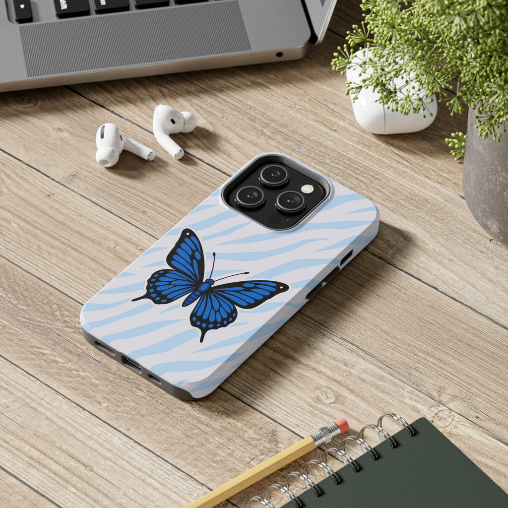 Blue Butterfly — Tough Phone Case