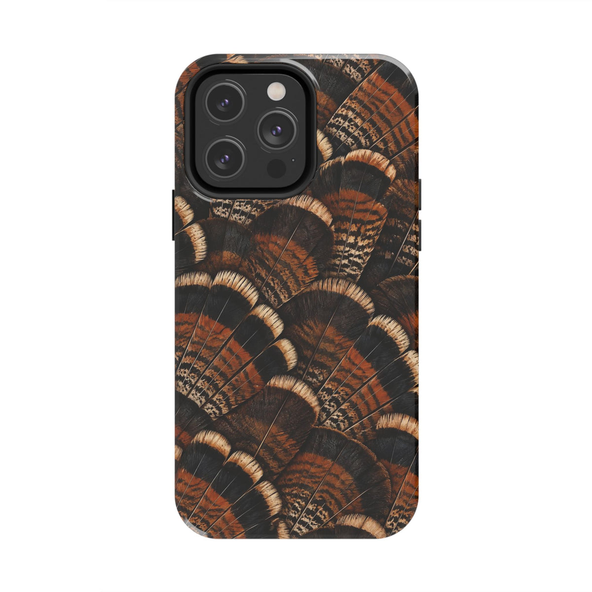 Rustic Turkey Feather Pattern - Tough Phone Case