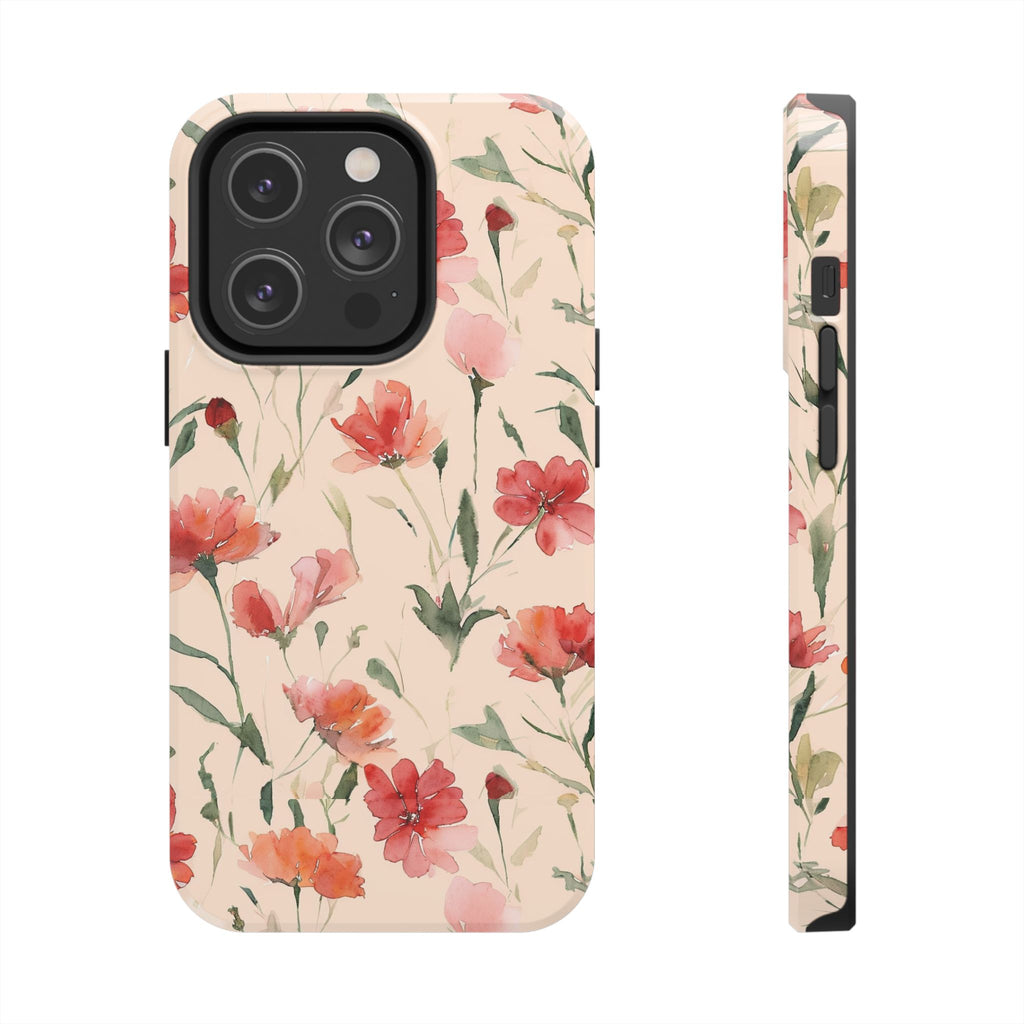Floral Watercolor — Tough Phone Case