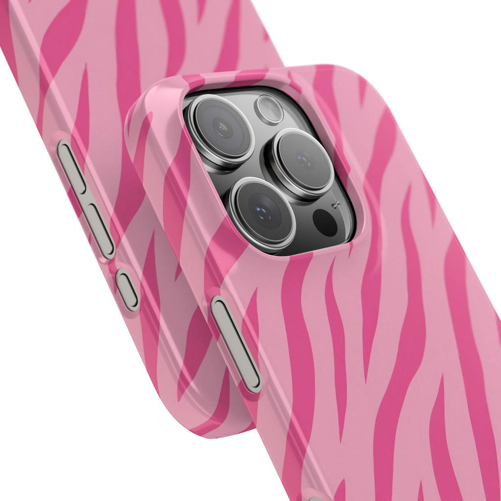 Pink Zebra— Slim iphone Case
