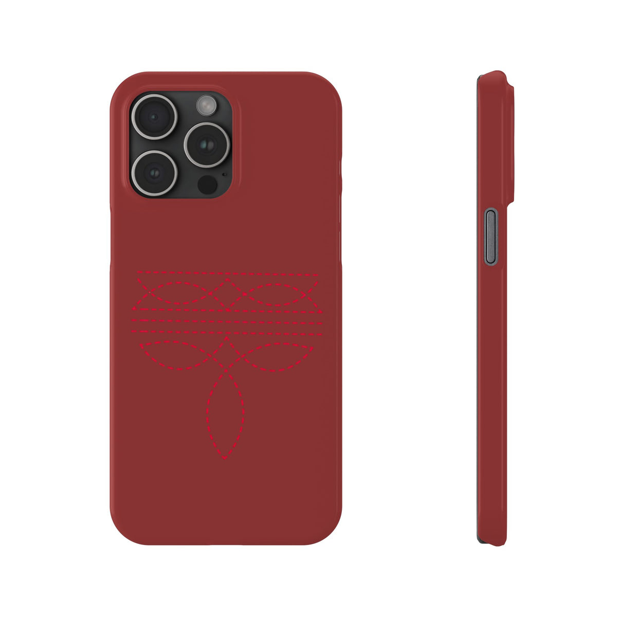 Red Boot Stitch — Slim iphone Case