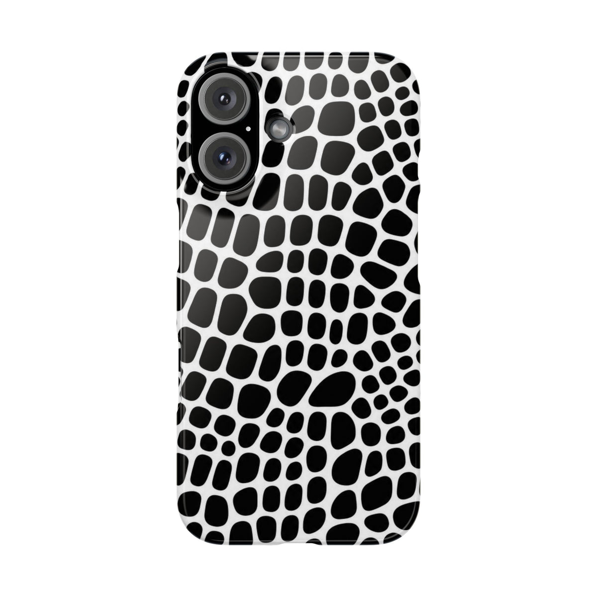 Black and White Gator — Slim iphone Case
