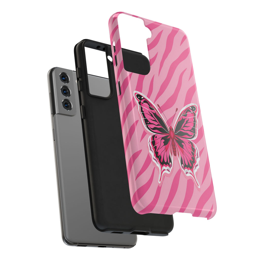 Pink Butterfly - Tough Phone Case