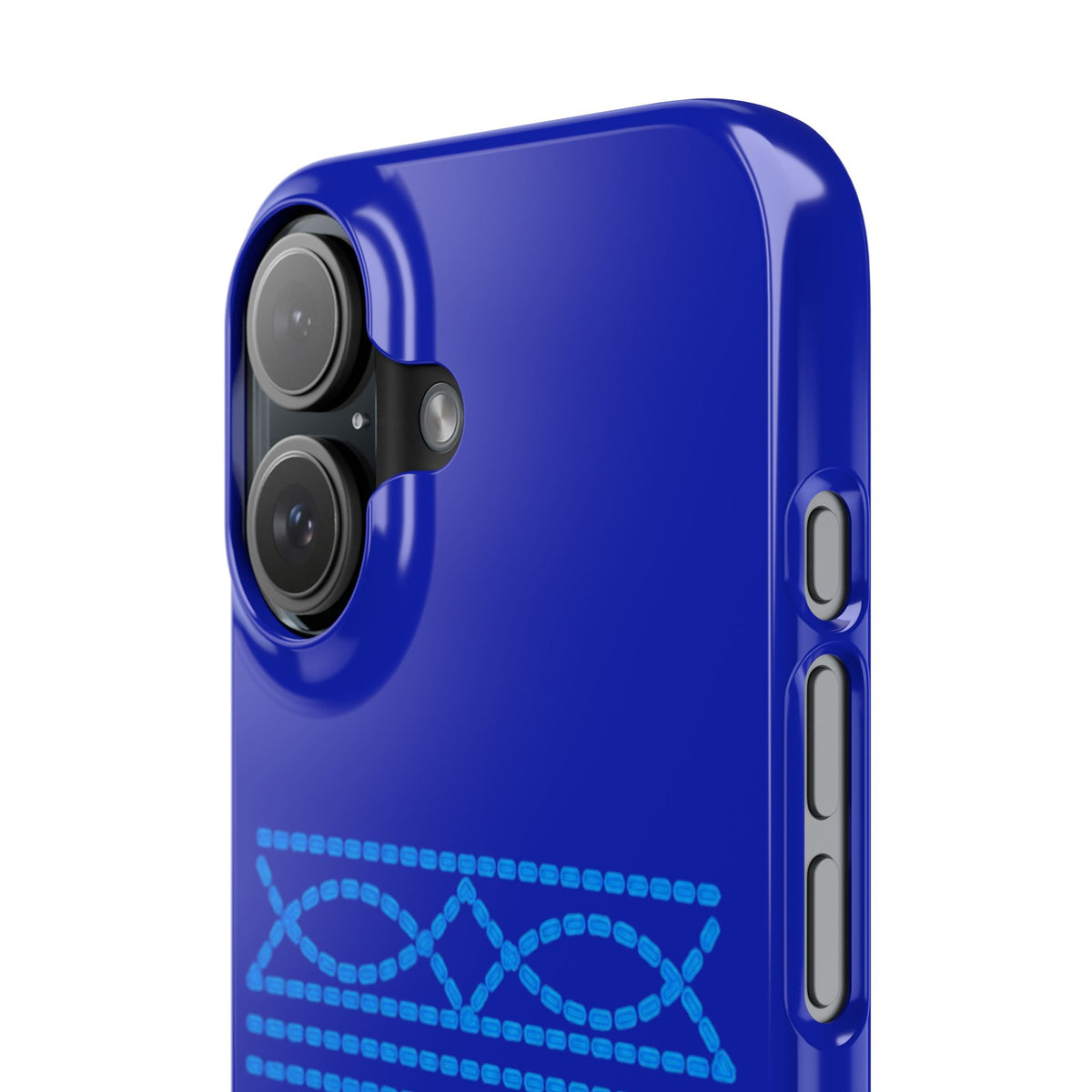 Blue Boot Stitch— Slim iphone Case