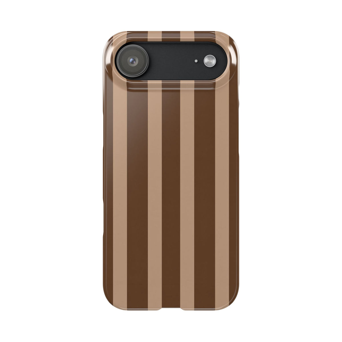 Retro Brown Stripes— Slim iphone Case