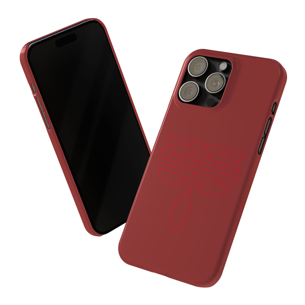 Red Boot Stitch — Slim iphone Case