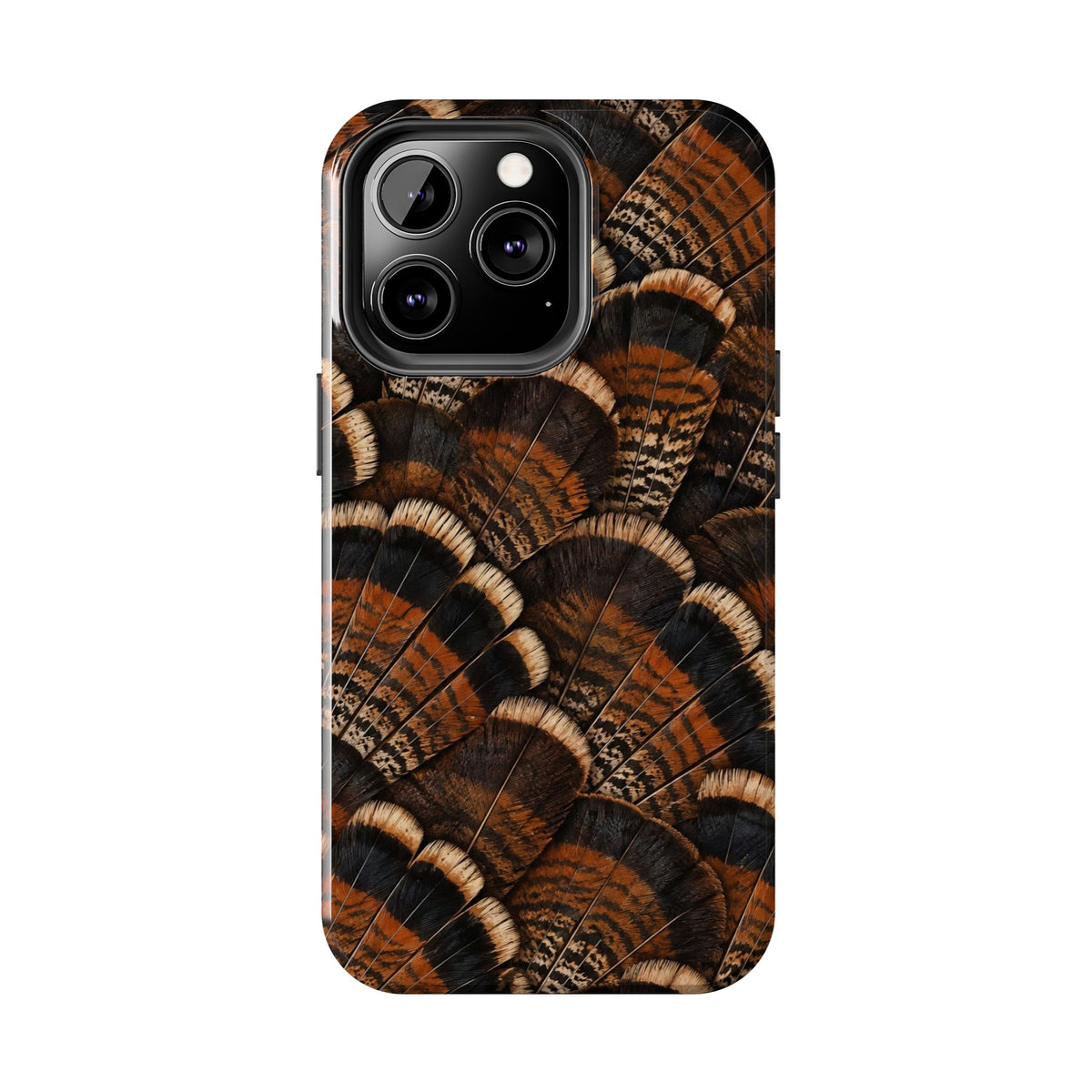 Rustic Turkey Feather Pattern - Tough Phone Case