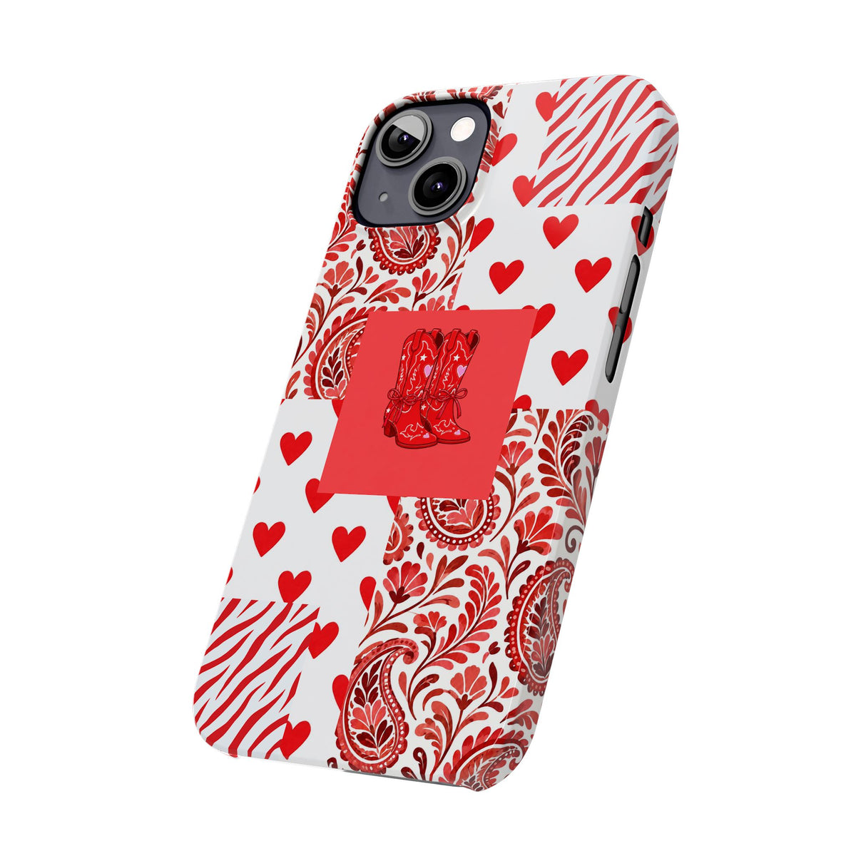 Red Boot Multi Pattern— Slim iPhone Case