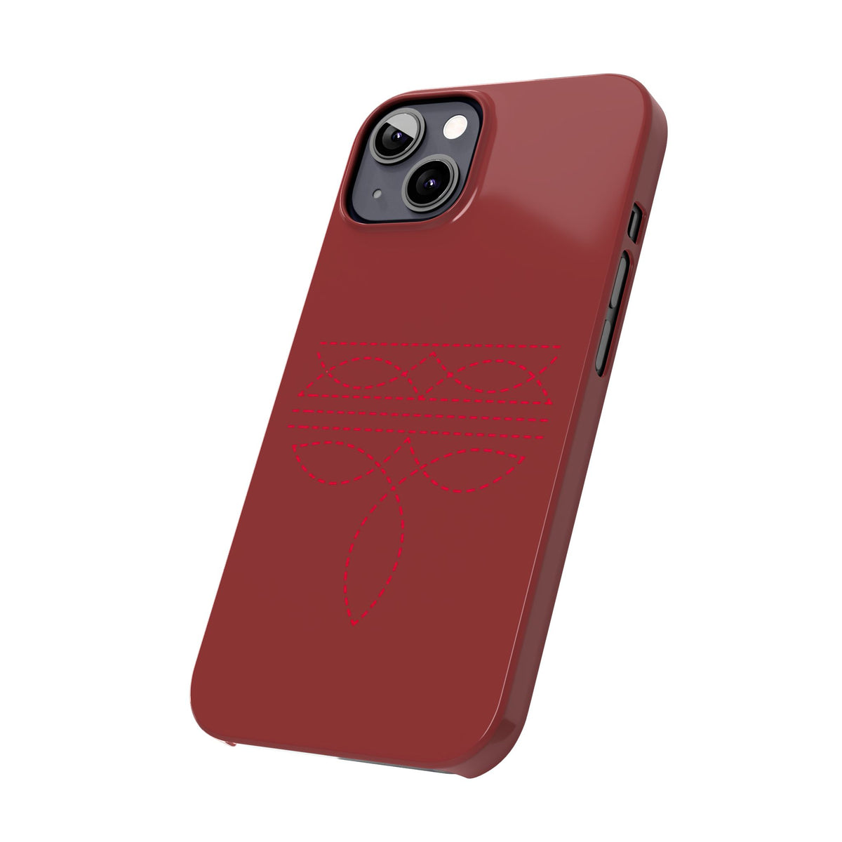 Red Boot Stitch — Slim iphone Case