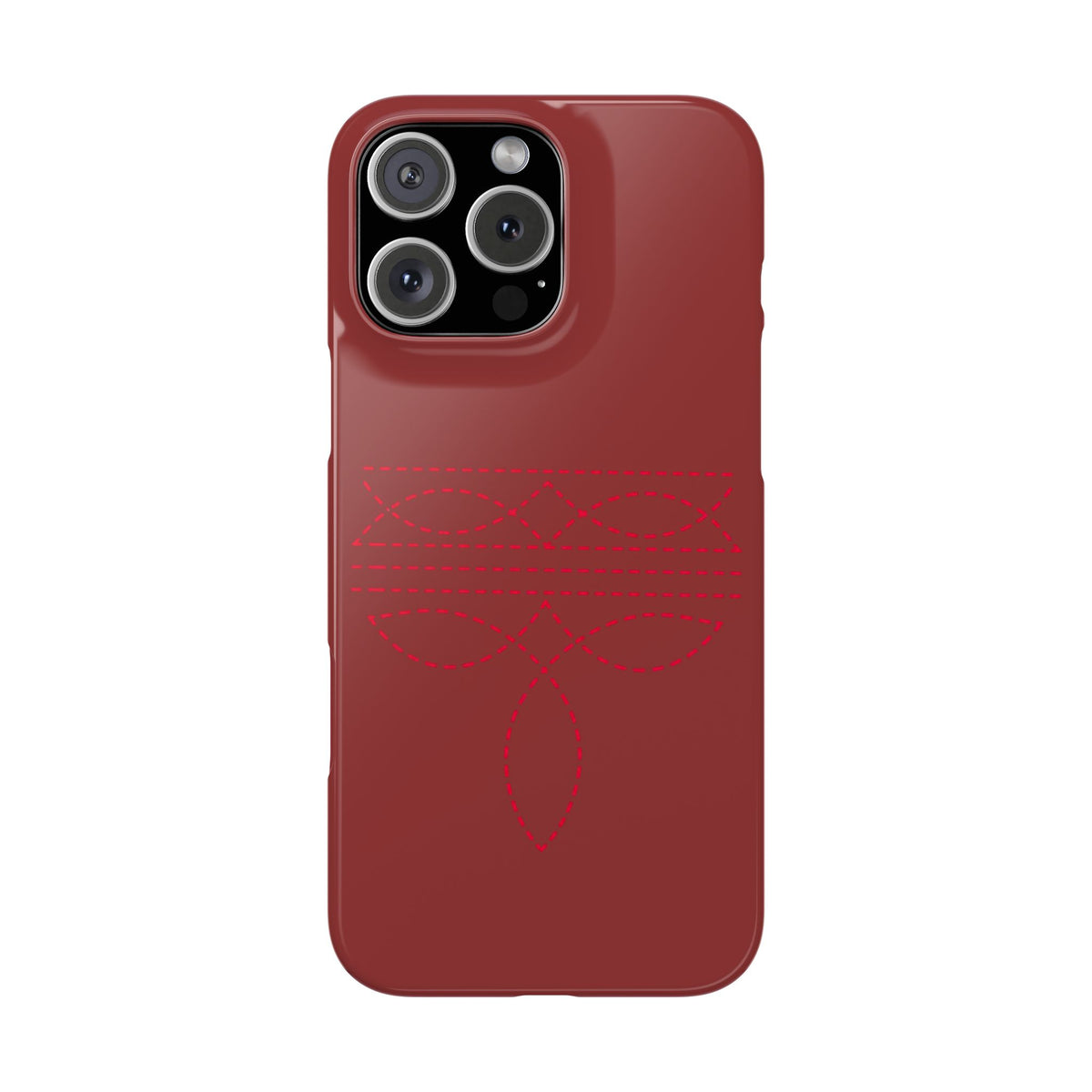 Red Boot Stitch — Slim iphone Case