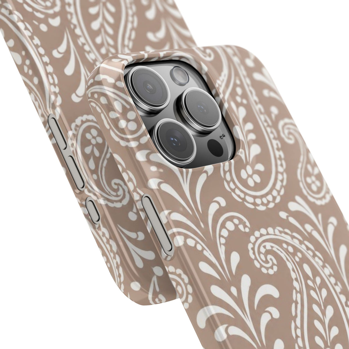 Beige Paisley — Slim iphone Case