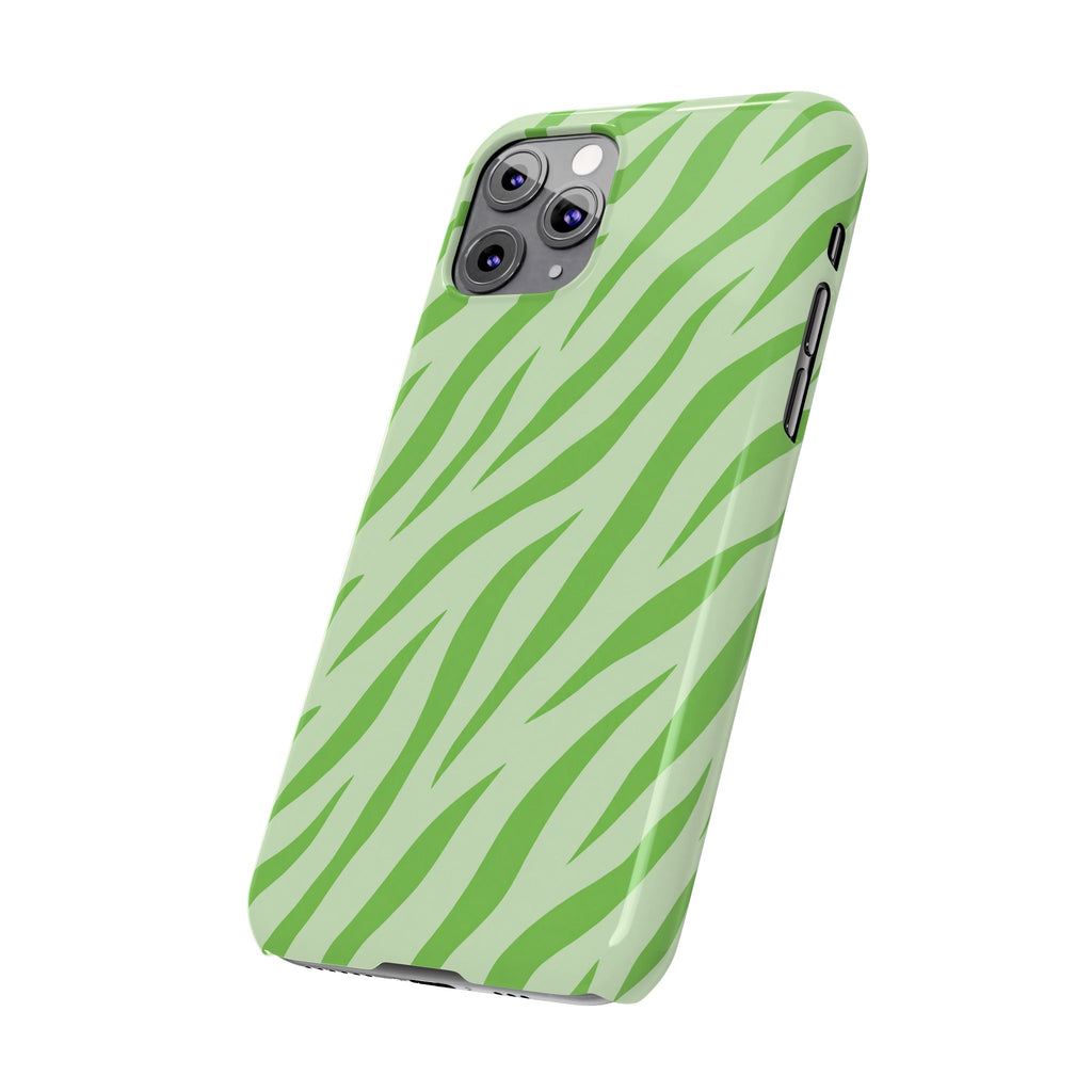 Green Zebra — Slim iphone Case
