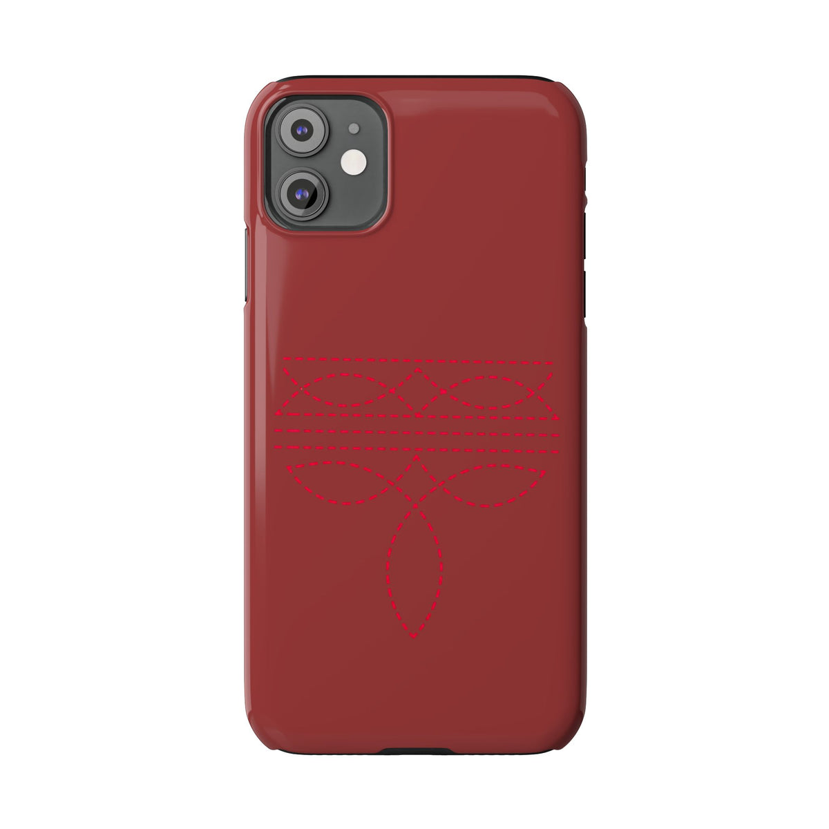 Red Boot Stitch — Slim iphone Case