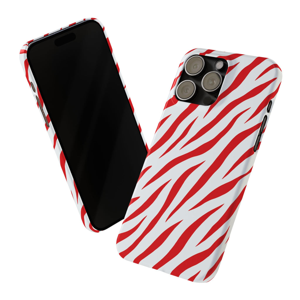 Red Zebra — Slim iphone Case
