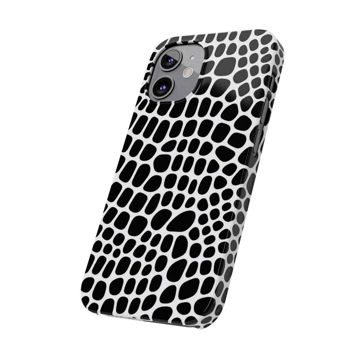 Black and White Gator — Slim iphone Case