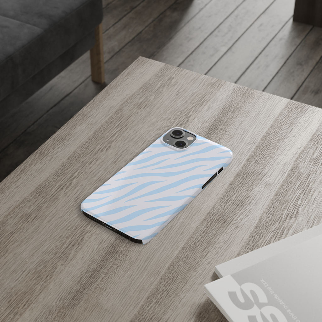 Blue Zebra - Slim iphone Case