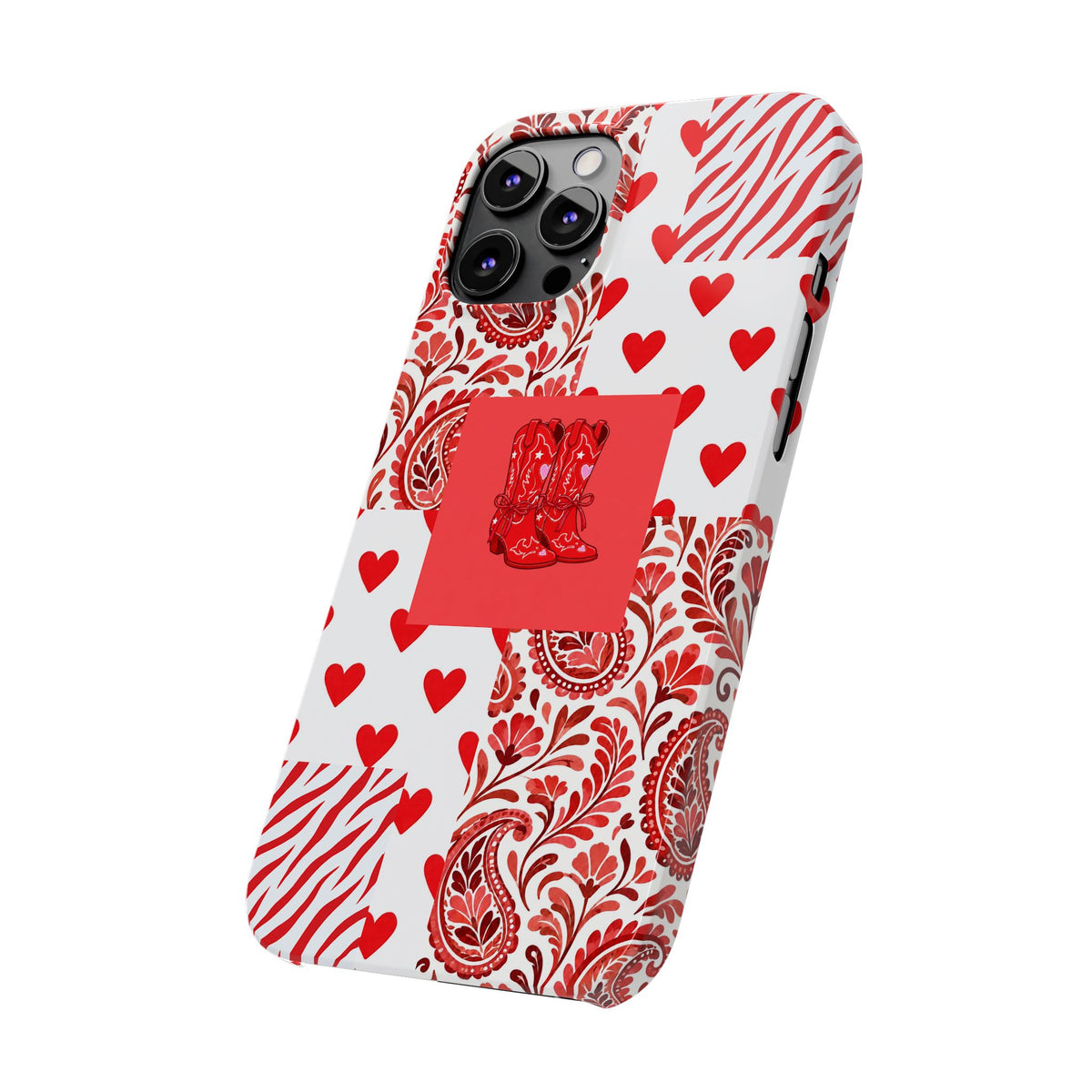 Red Boot Multi Pattern— Slim iPhone Case
