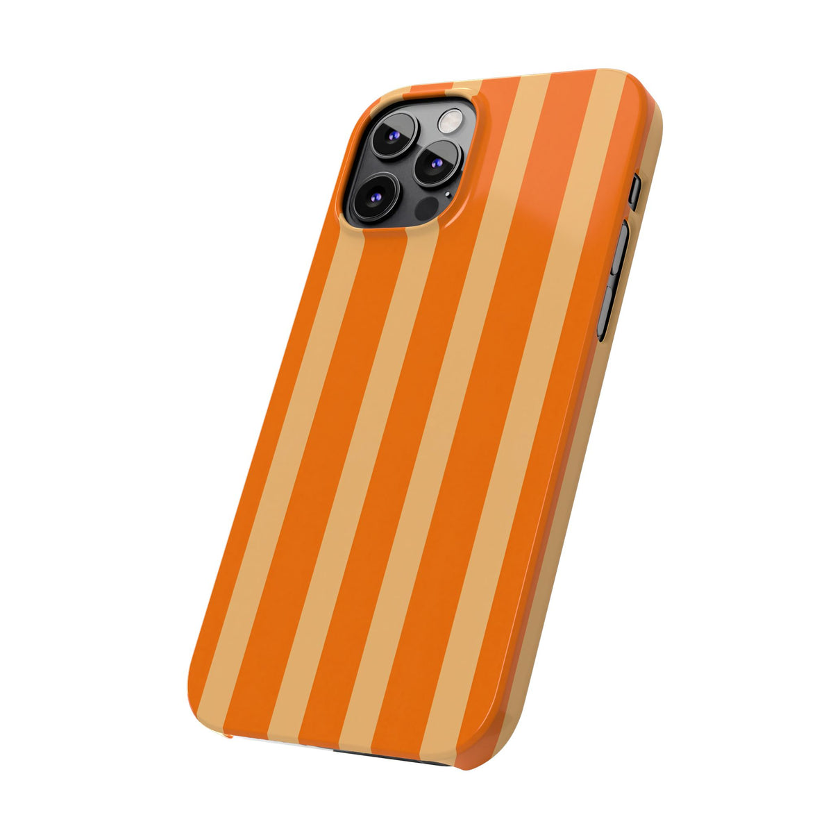Retro Orange Stripes - Slim iphone Case