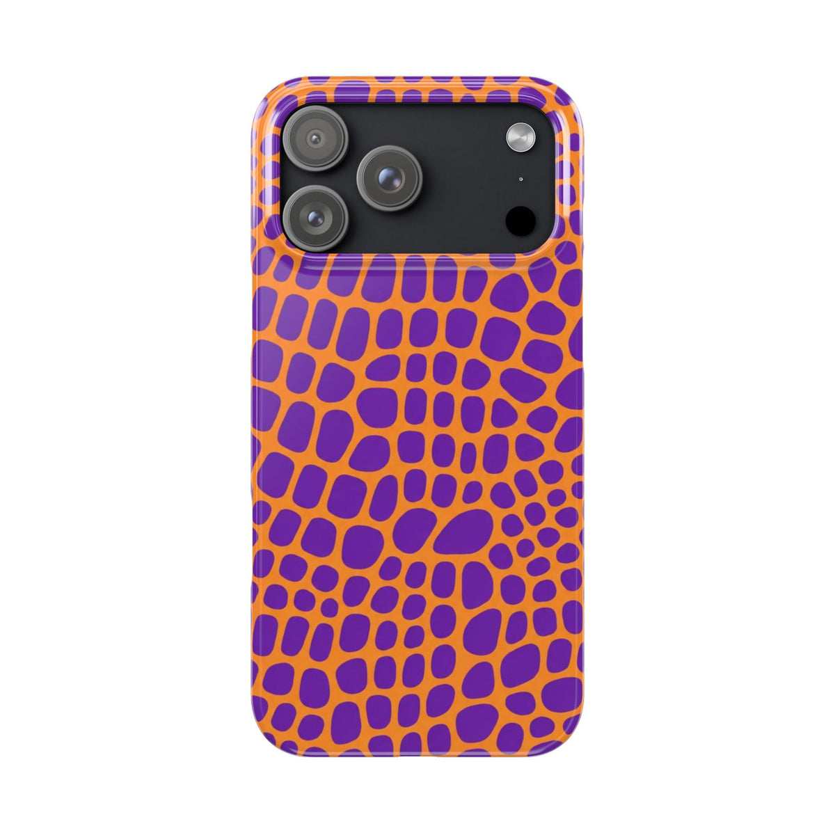 Purple & Orange Gator — Slim iphone Case