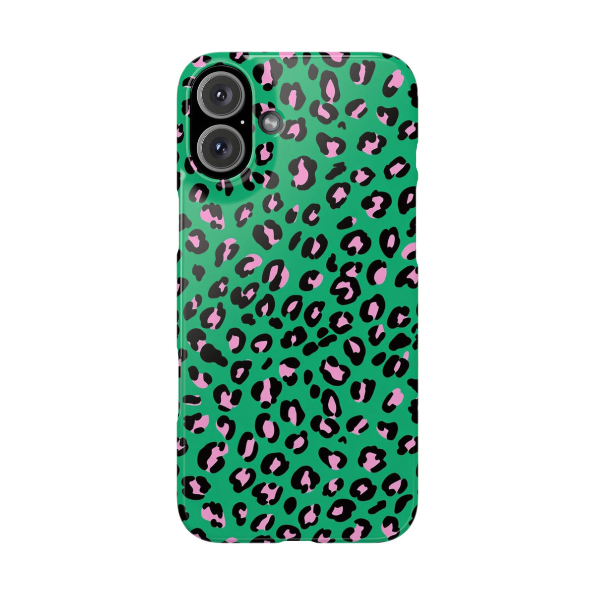 Green & Pink Leopard — Slim iphone Case